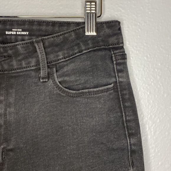 Old Navy Black High Rose Super Skinny Jeans Denim Size 10 - Picture 3 of 11